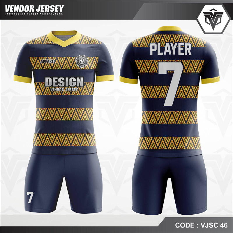 Kostum Bola Printing Batik Zig Zag Code VJSC 46